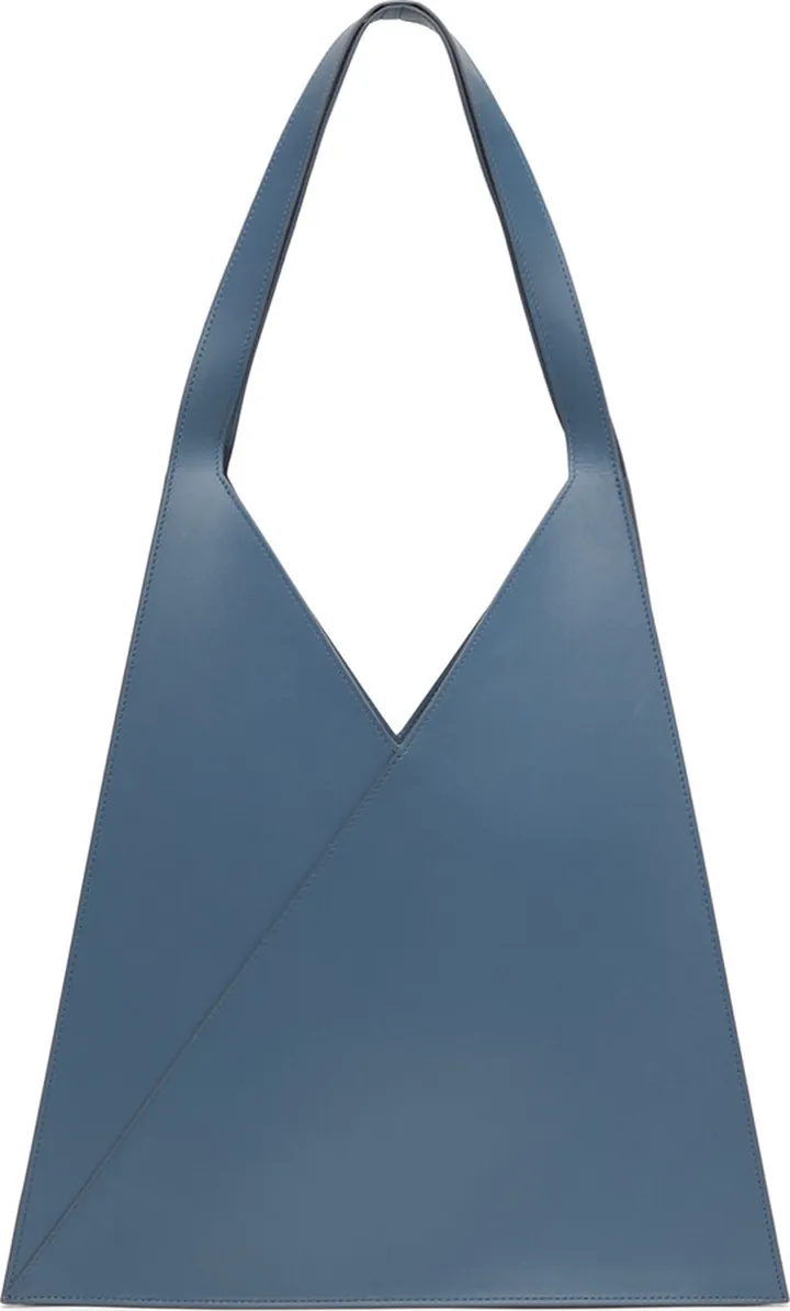 MM6 Maison Margiela Blue Triangle Shoulder Bag