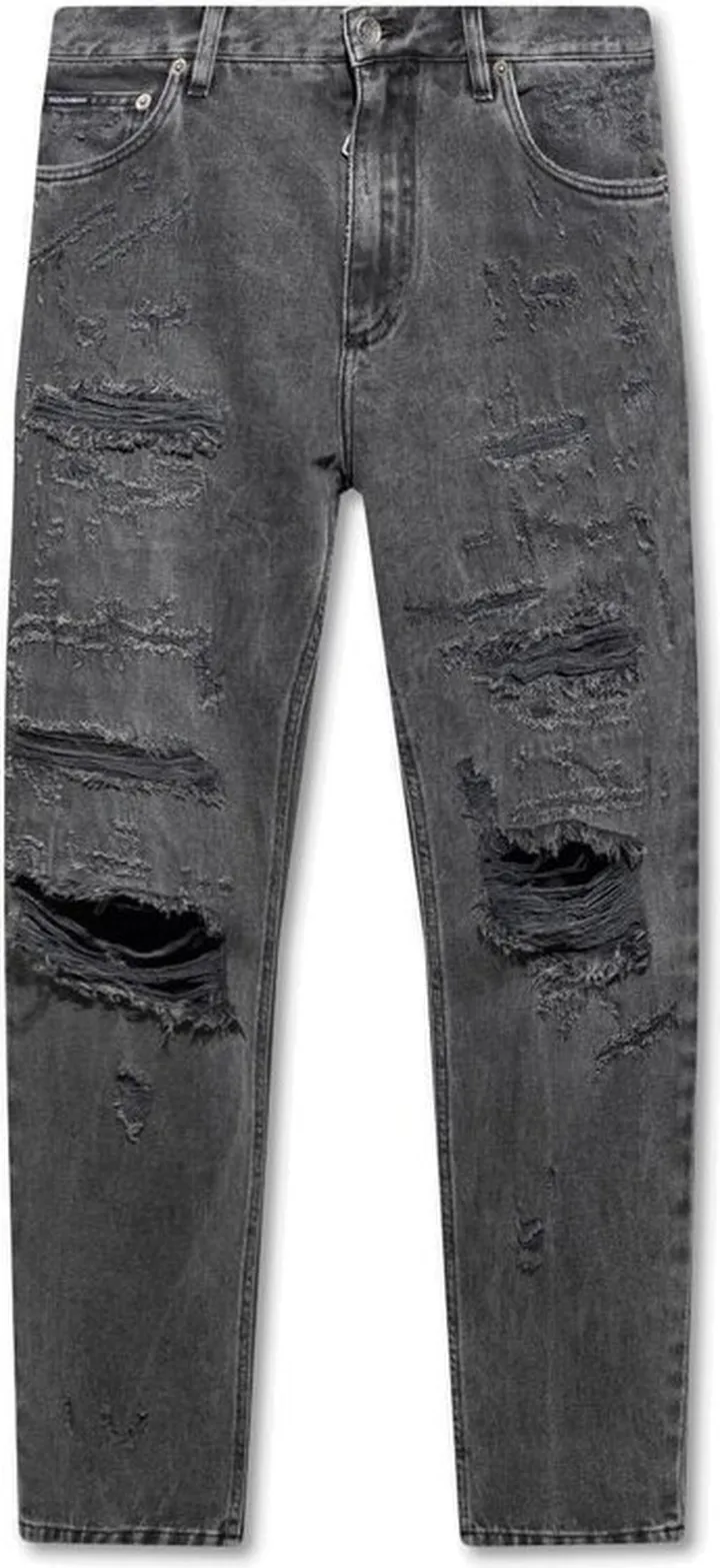 Dolce & Gabbana Distress Cropped Jeans