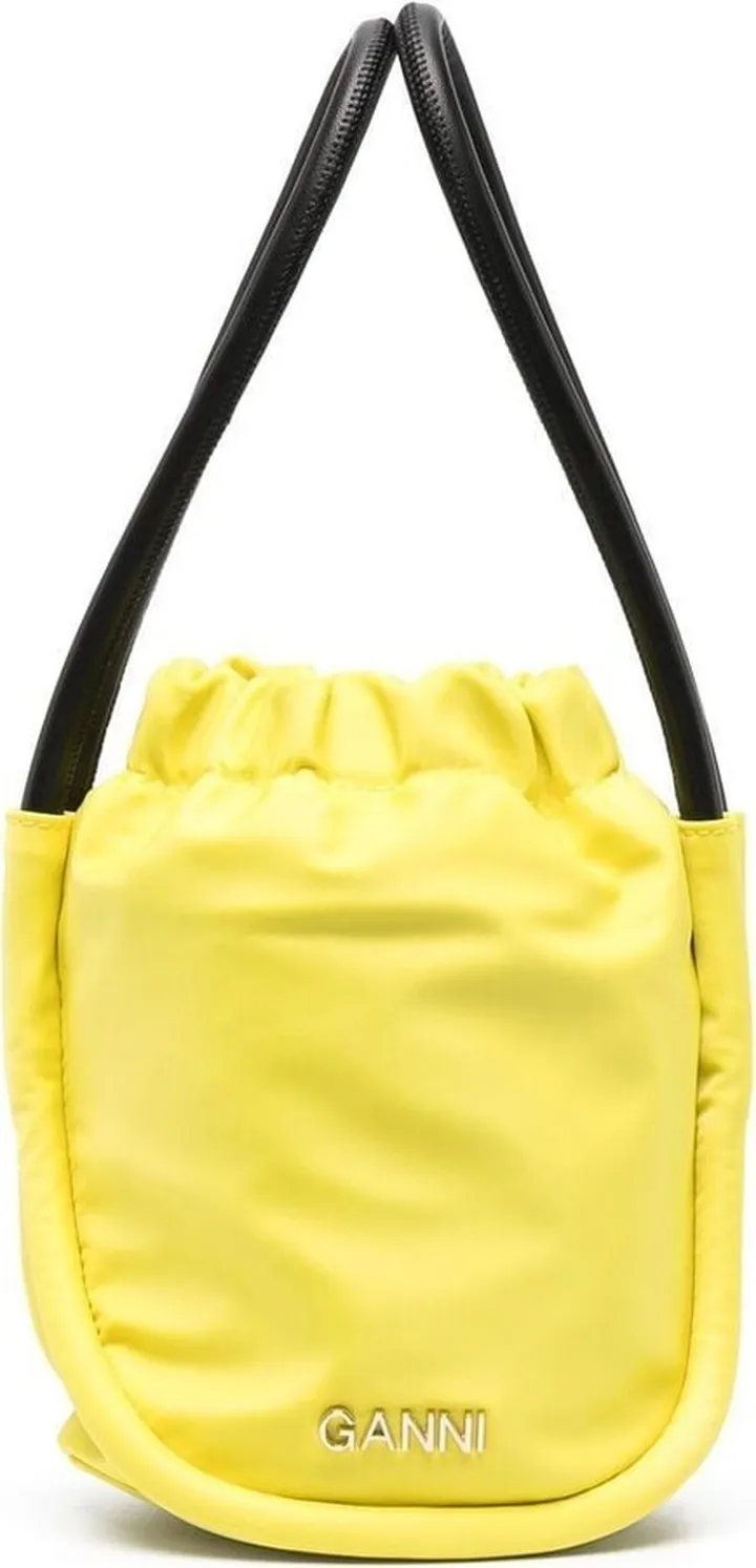 Logo-Plaque Bucket Bag