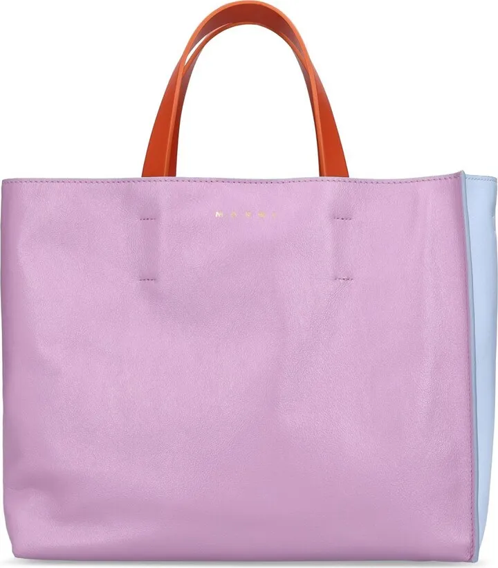 Small EW Museo soft leather tote bag