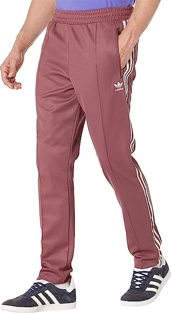 adidas Originals Beckenbauer Track Pants (Quiet Crimson) Men's Clothing