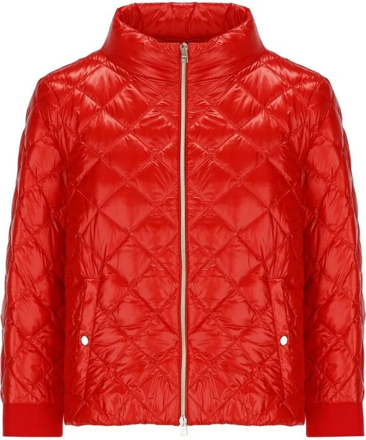 Herno Mock-Neck Quilted Bomber Jacket