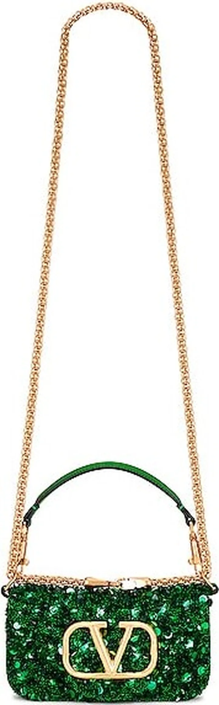 Valentino Garavani Small Loco Shoulder Bag in Green