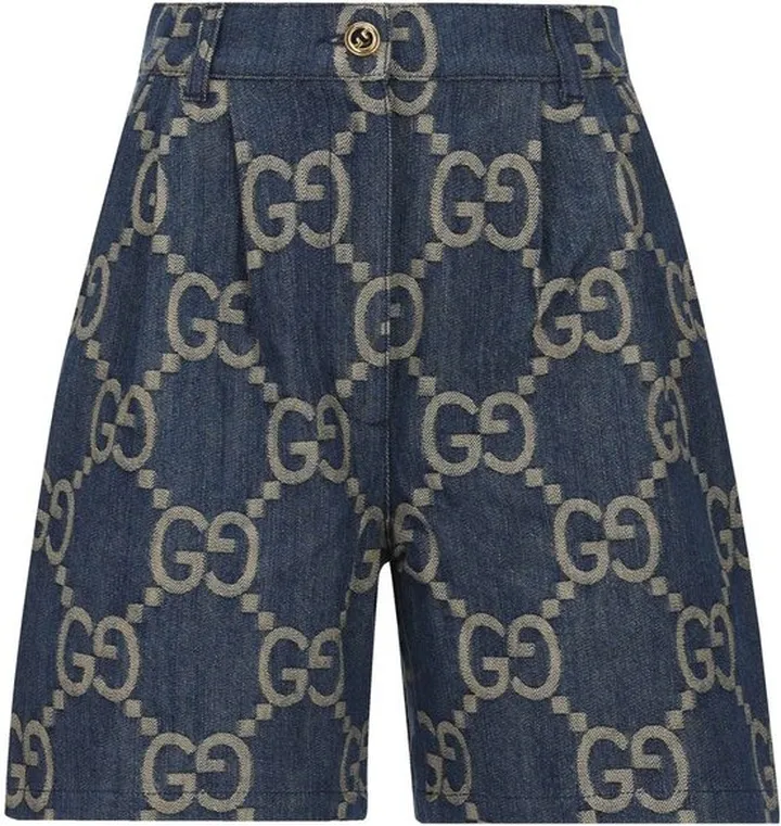 Gucci Jumbo GG Denim Shorts