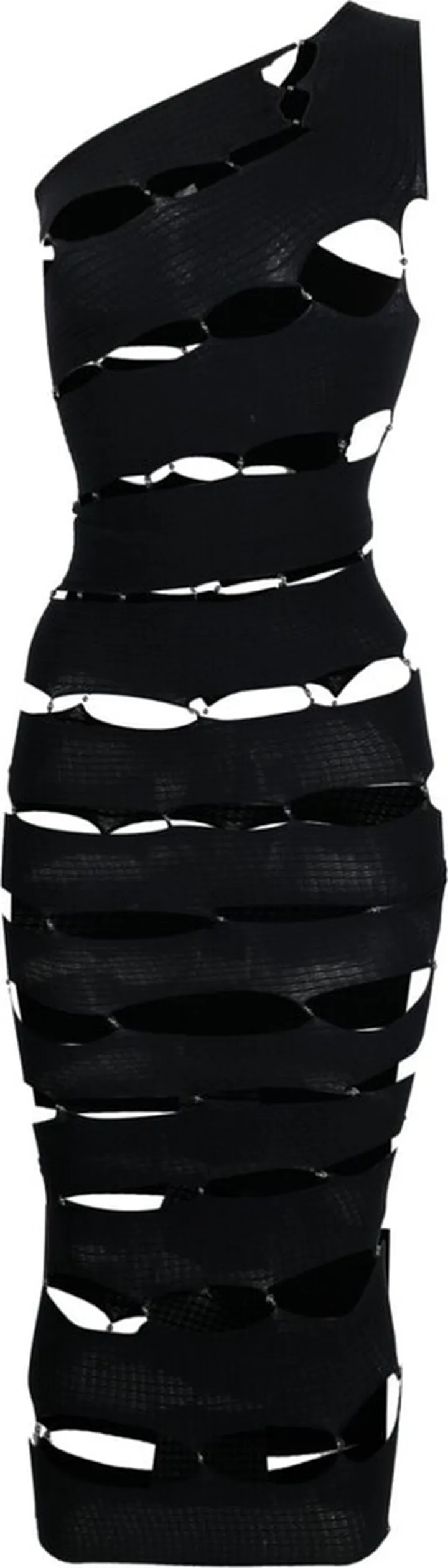 Cut-Out One-Shoulder Dress