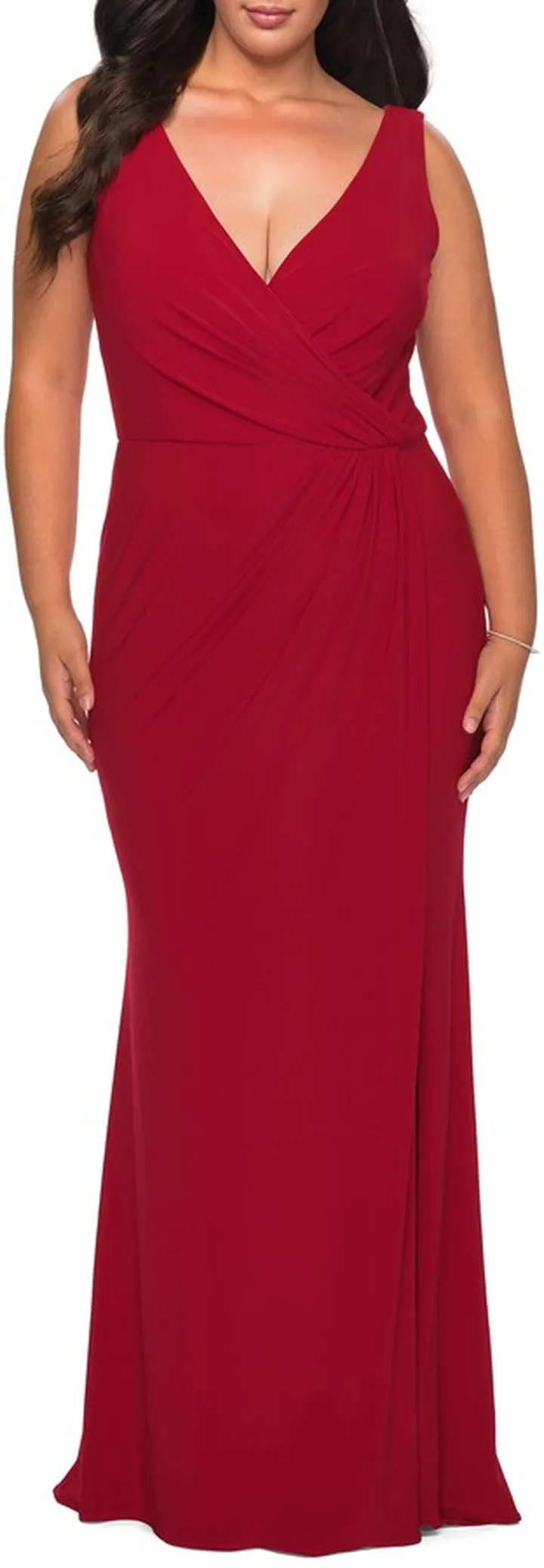 Slit Jersey Gown