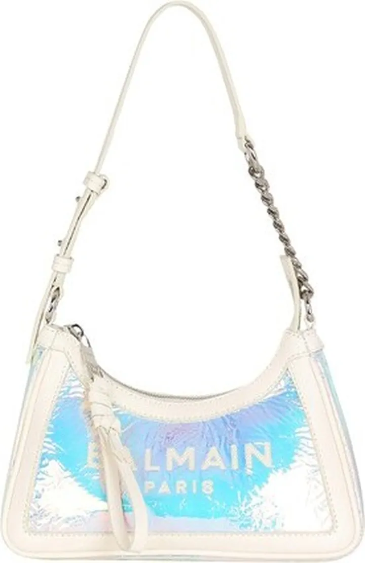 B-Army iridescent leather bag with leather inserts