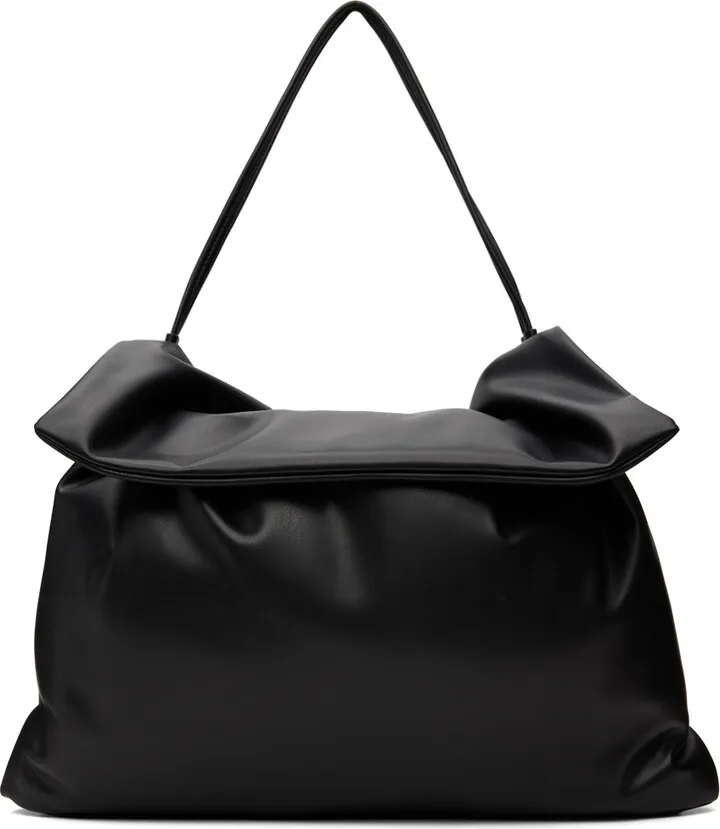 Blossom Black Faco Shirring Bag