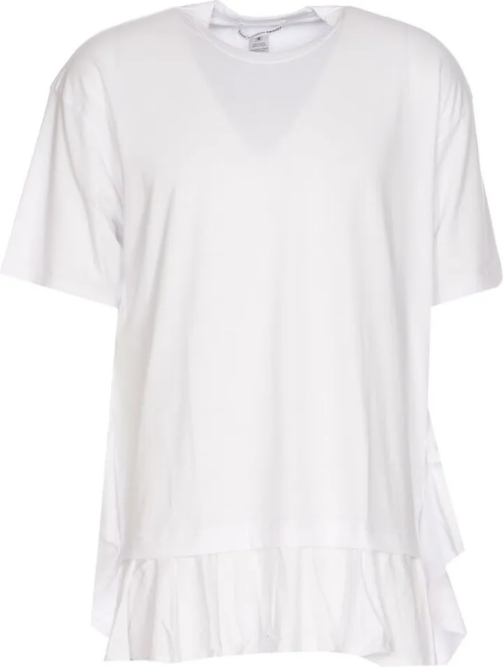 Comme des Garçons Shirt Ruffle Detailed Crewneck T-Shirt
