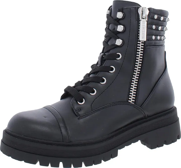 Pimmz Womens Lug Sole Outdoors Combat & Lace-up Boots