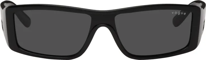 Vogue Eyewear Black Hailey Bieber Edition Rectangular Sunglasses