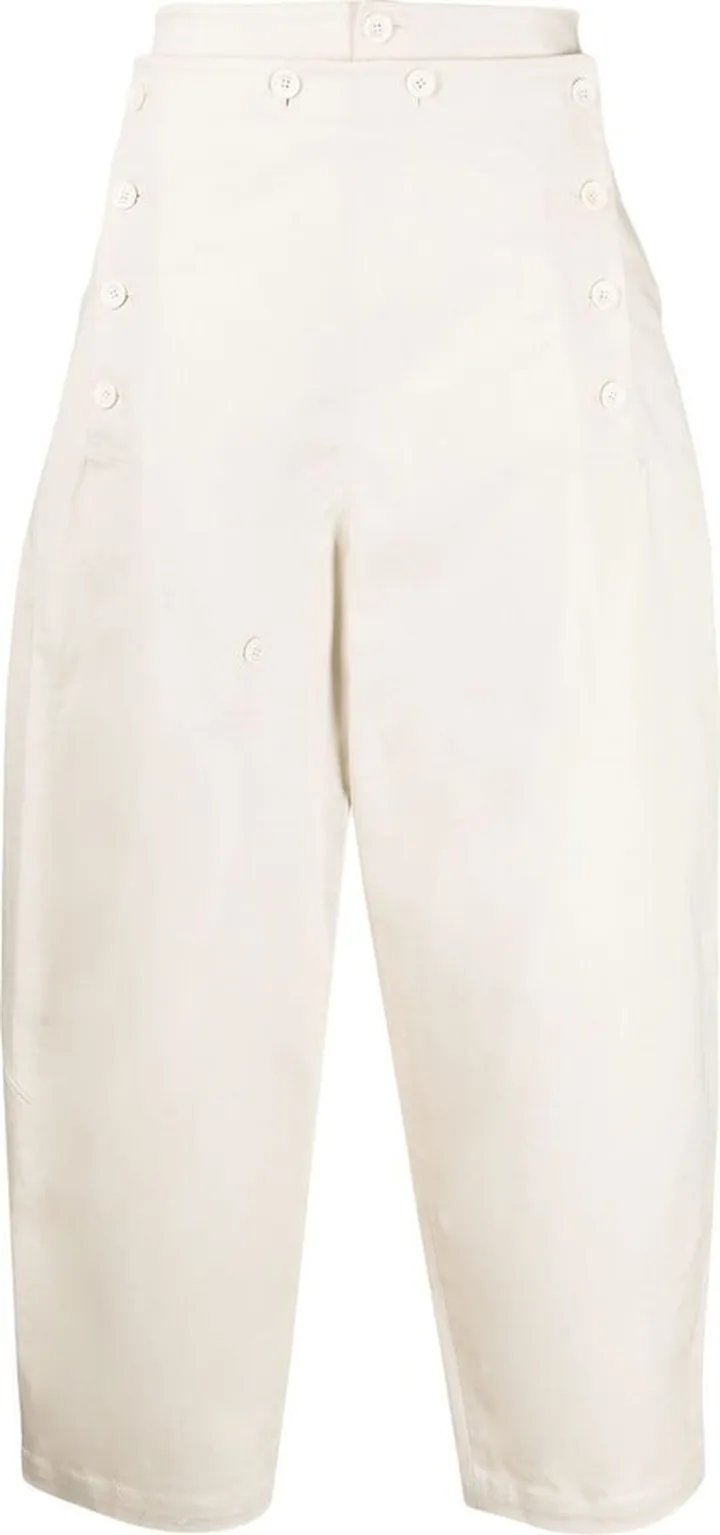 Cropped Wide-Leg Trousers