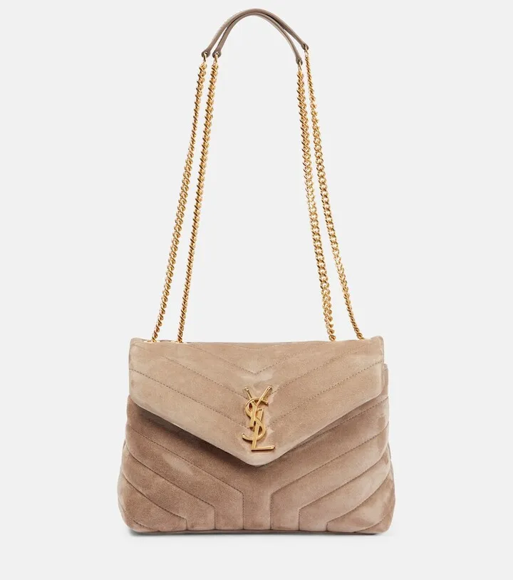 Loulou Small suede shoulder bag