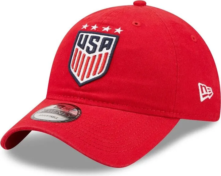 Men's New Era Red Uswnt Team 9TWENTY Adjustable Hat