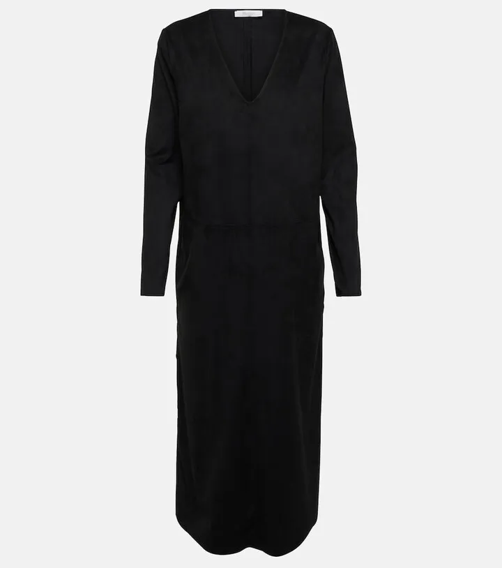 Leisure Meandro faux suede midi dress