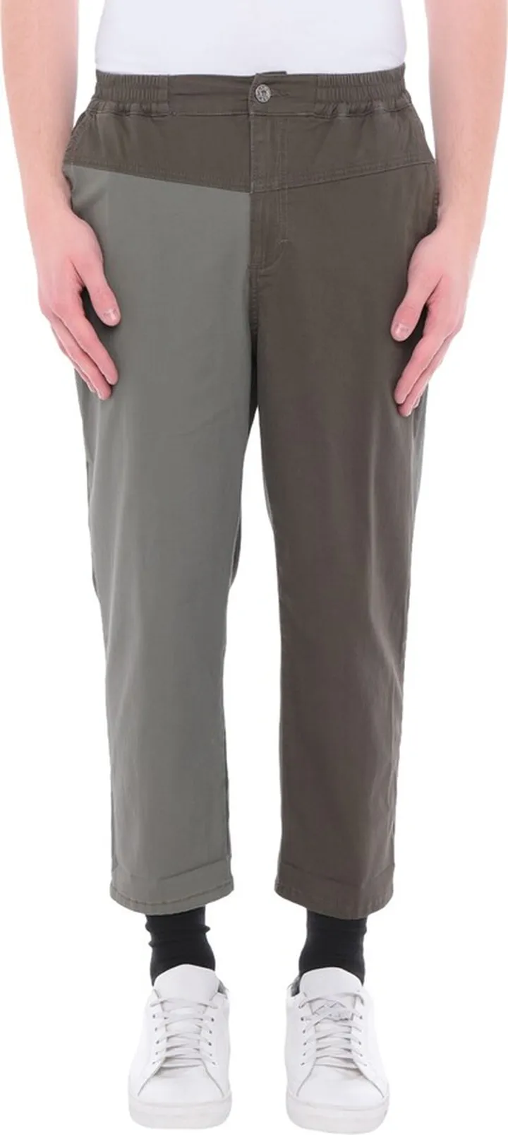 Cropped Pants Military Green
