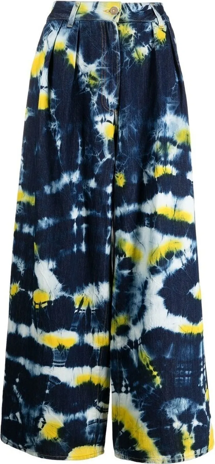 Moonrise tie-dye wide-leg jeans