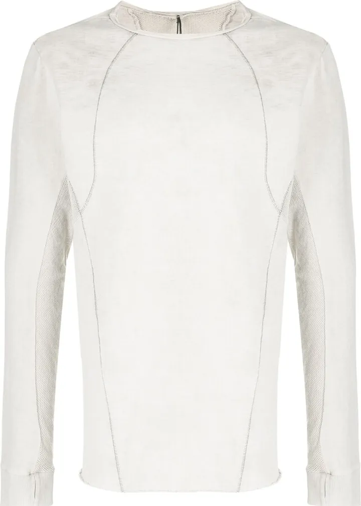 panelled long-sleeve T-shirt