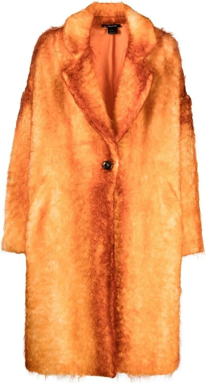 Corten ombré mohair-wool coat