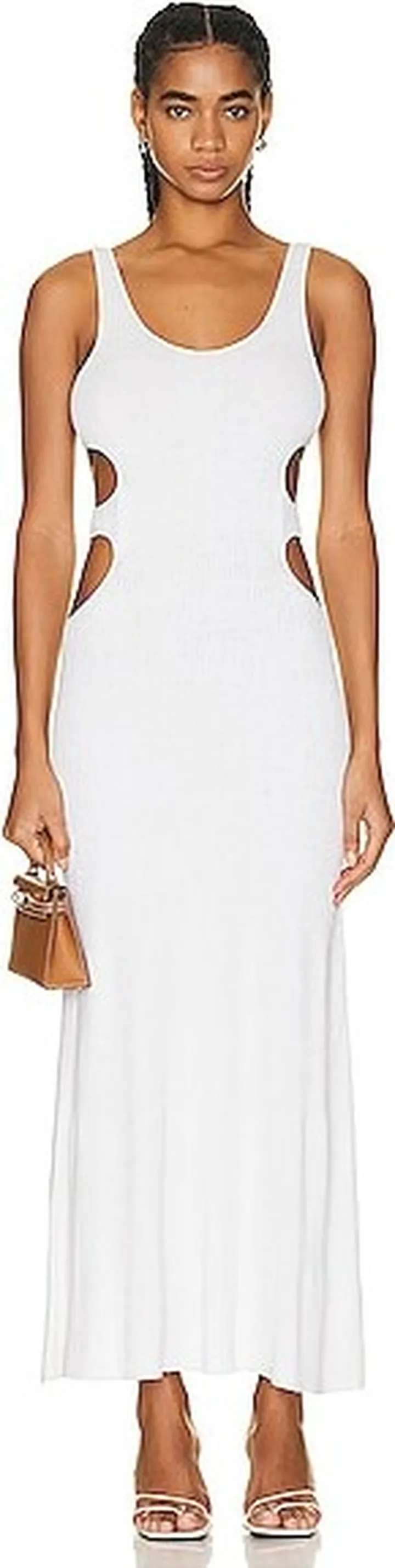 Chloe Long Dress in Cream