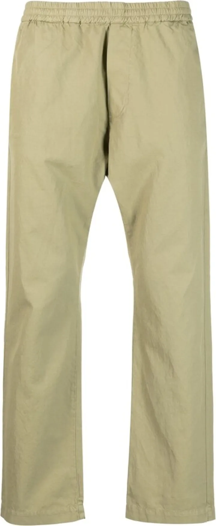 Straight-Leg Cotton-Linen Trousers