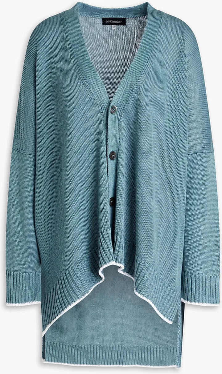 Oversized linen cardigan