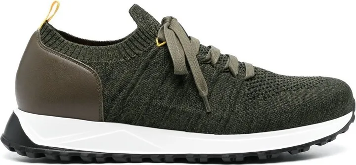 Textured Low-Top Trainers