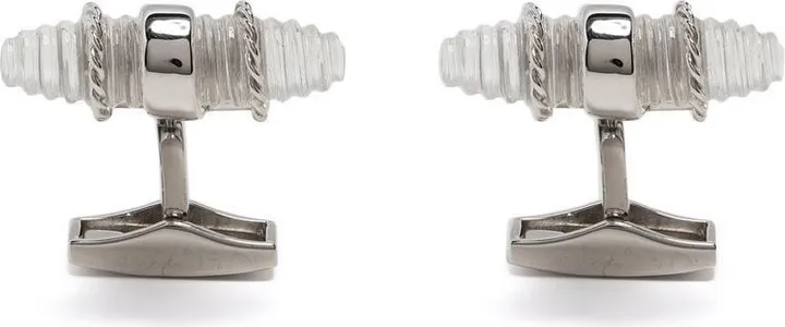Royal Cable bullet crystal cufflinks