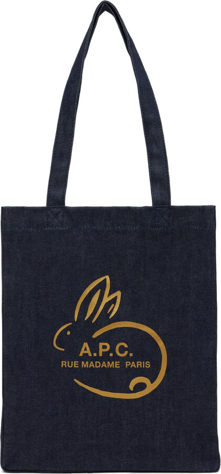 A.P.C. Navy Lunar New Year 2023 Lou Tote