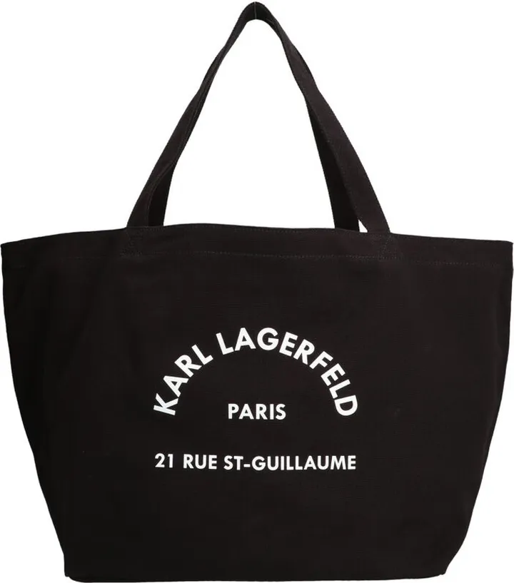 Karl Lagerfeld Logo Printed Tote Bag