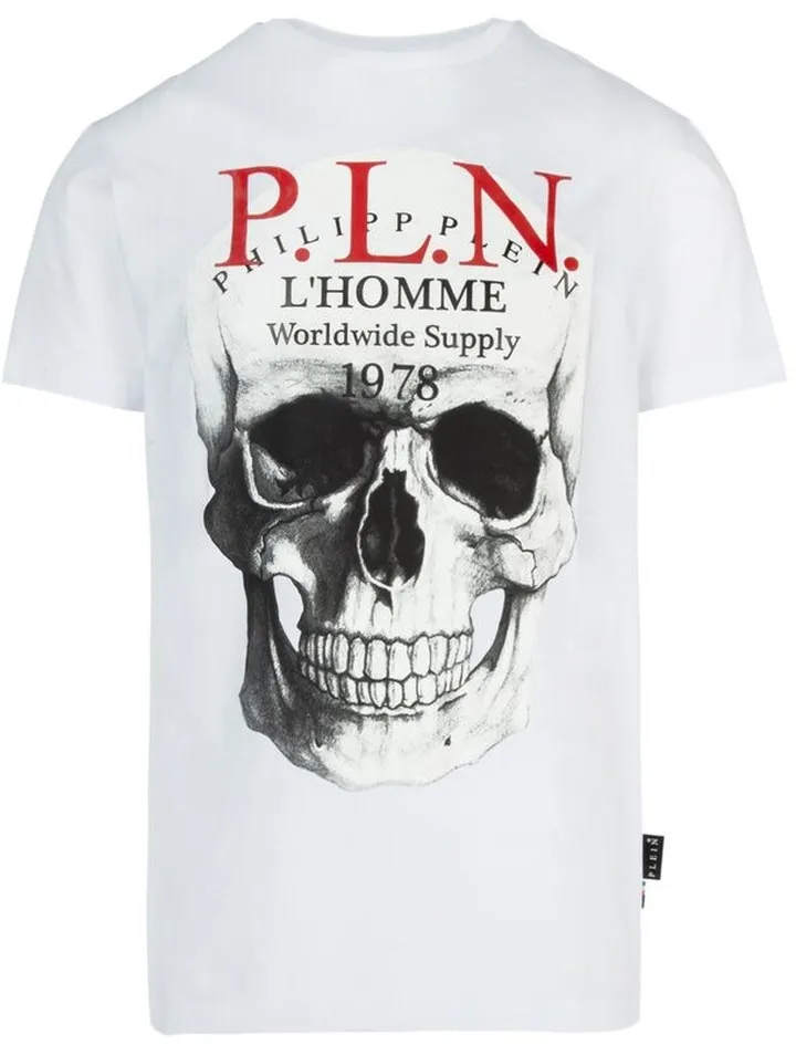 Philipp Plein Skull Printed Crewneck T-Shirt