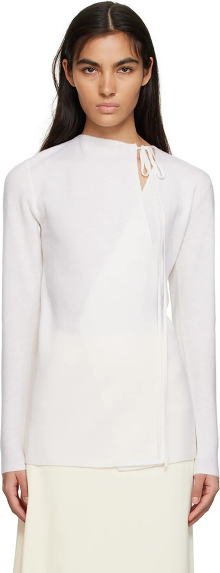 Totême Off-White Wrap Cardigan