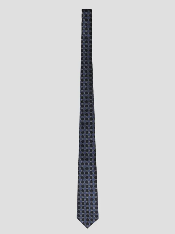 Interlocking G Check Tie