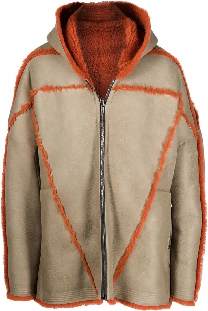 Jumbo Peter shearling hooded jacket