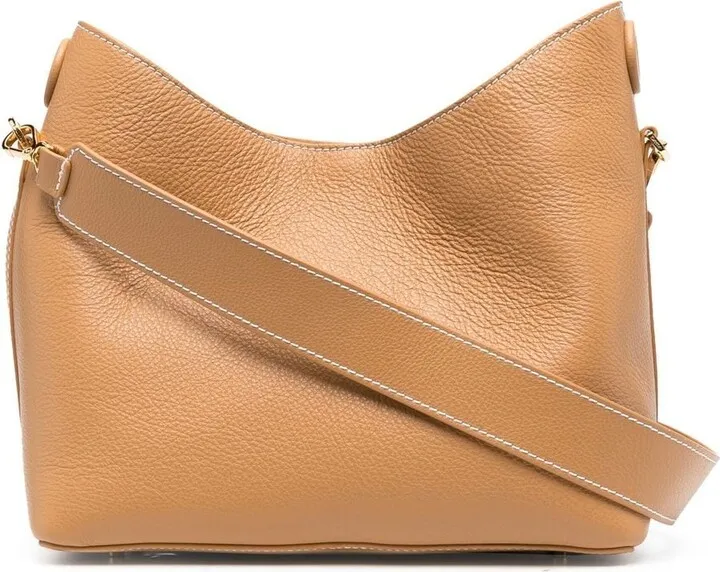 Raisin leather tote