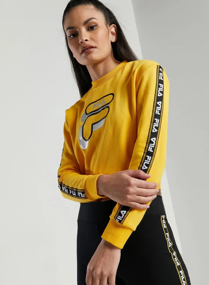 Cinzia Logo Tape Sweatshirt