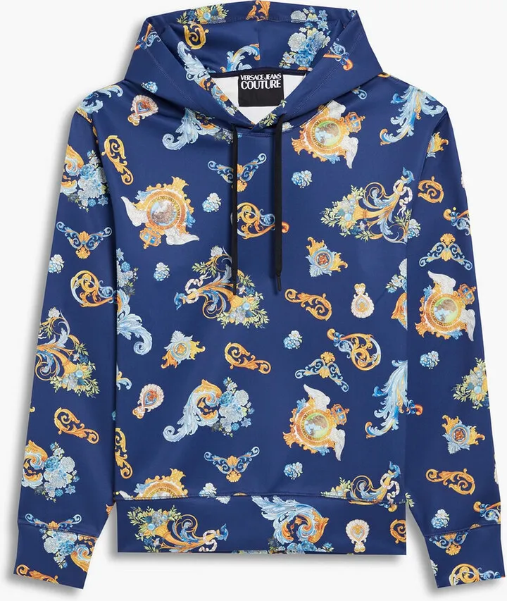 Printed ponte hoodie