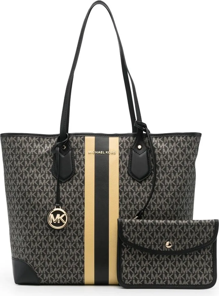 Monogram-Print Tote Bag
