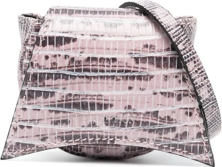 Kiki lizard-skin effect belt bag