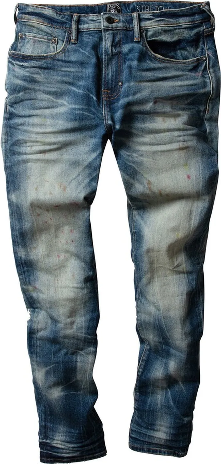 Solemn Paint Splatter Stretch Tapered Skinny Jeans