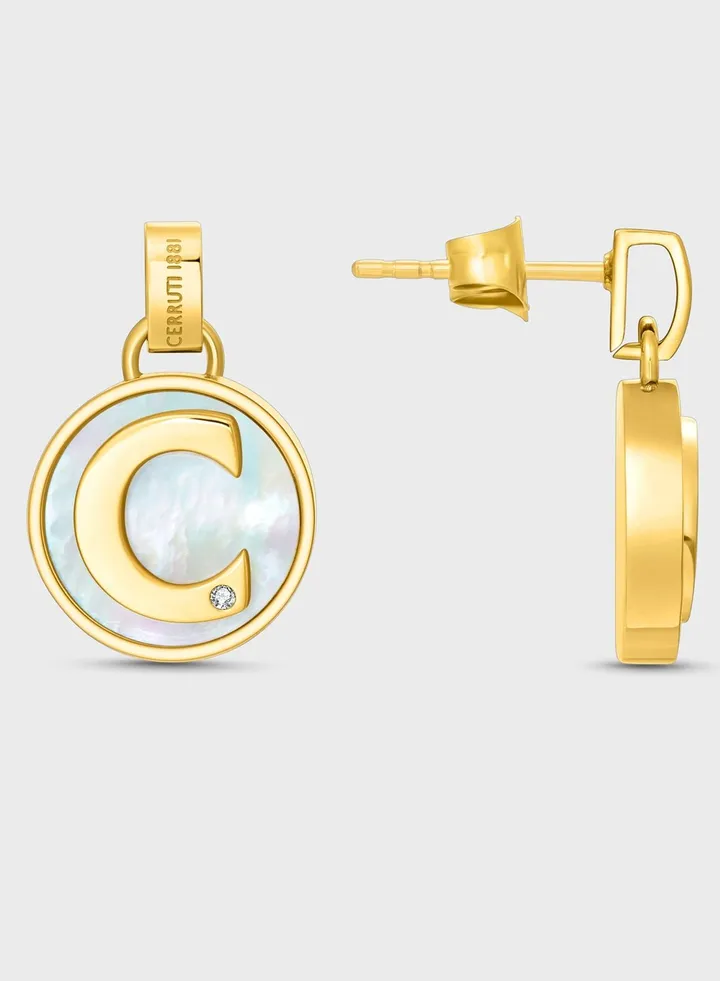 Round Drop Earrings