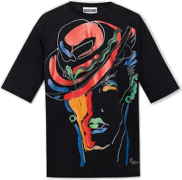 Moschino Printed Crewneck T-Shirt