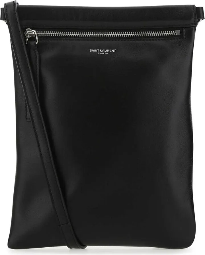 Saint Laurent Logo Flat Crossbody Bag