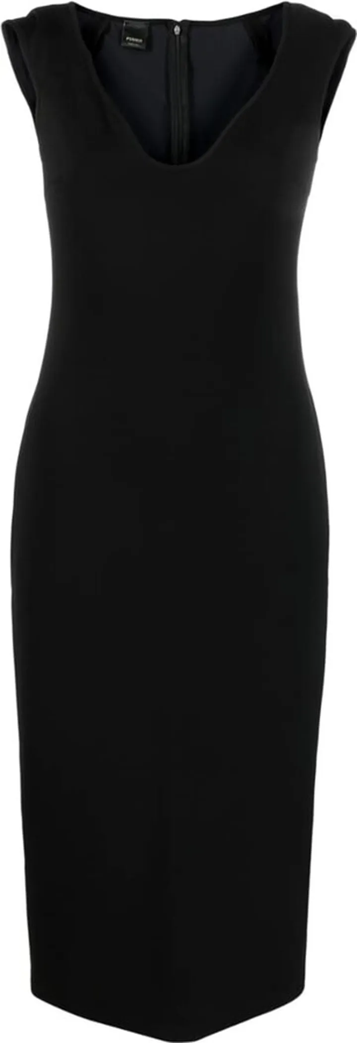 Scoop-Neck Midi Dress