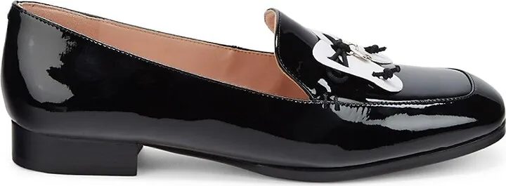 Sarah Patent Leather Heeled Loafers