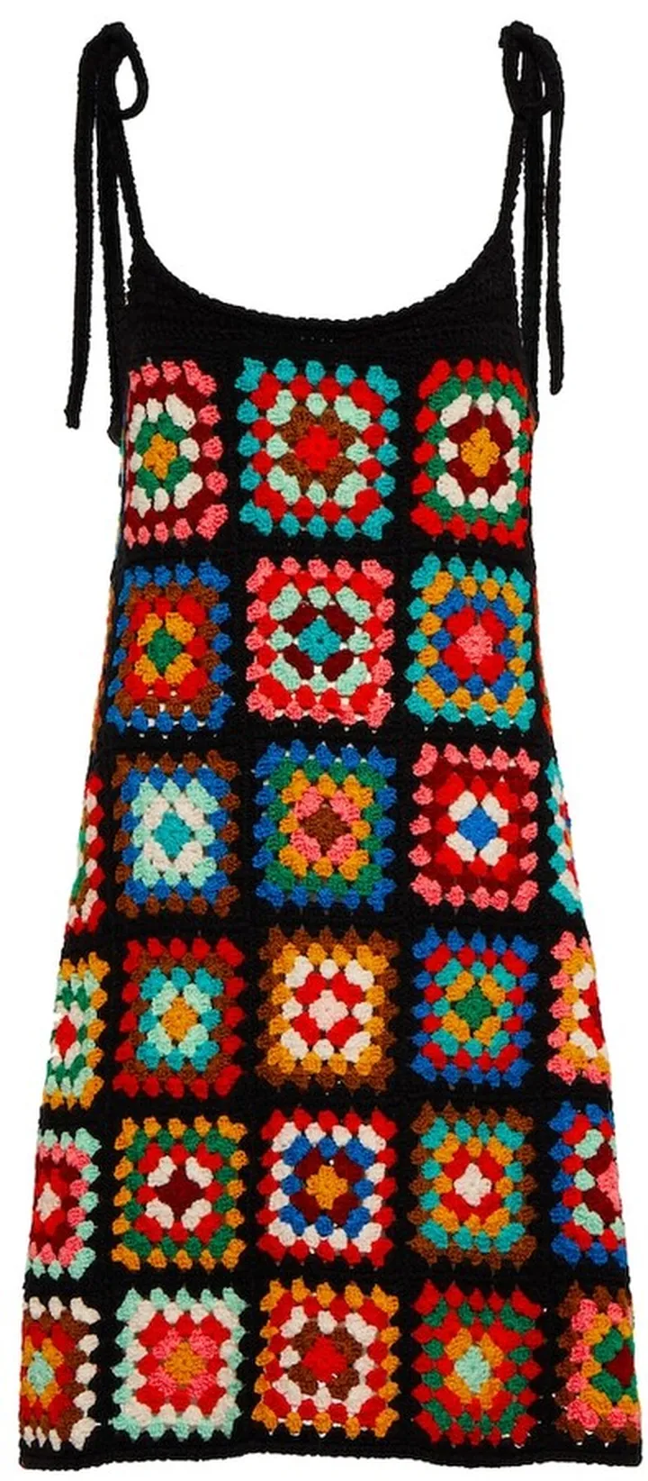 Positive Vibes crochet minidress