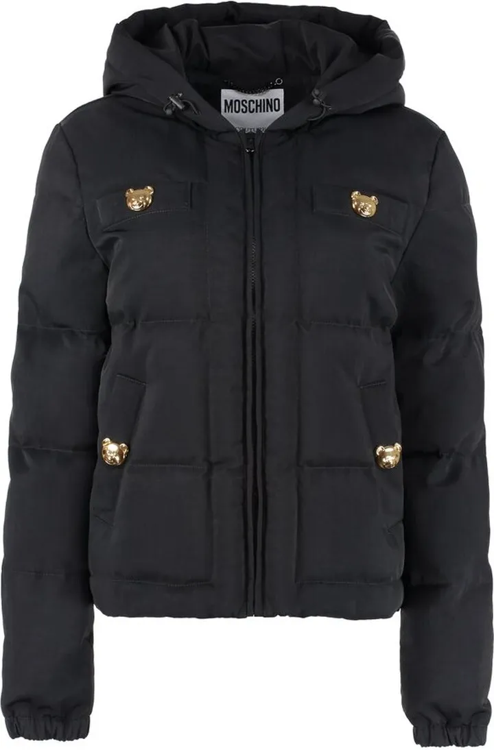 Moschino Teddy Bear Embellished Hooded Jacket