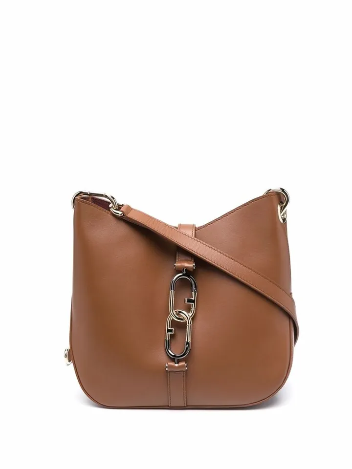 Chain-Link Rounded Shoulder Bag