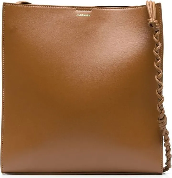 JIL SANDER- Tangle Leather Crossbody Bag