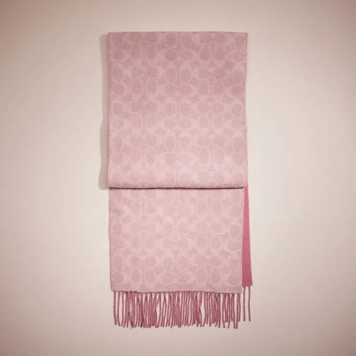 Restored Reversible Signature Cashmere Muffler